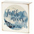 3" Faith Moves Mountains Mathew 17:20 Square Tabletop Plaque - IMAGE 1