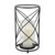 Swirl Hurricane Candle Holder - 13" - Black - IMAGE 2