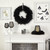 Black Feather with Decorative Raven Halloween Wreath, 30-Inch, Unlit - IMAGE 3