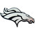 NFL Denver Broncos Molded Emblem Exterior Auto Accessory - 3.25” - Silver and Black - IMAGE 1
