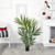 4' Artificial Kentia Palm Silk Tree in Black Planter - IMAGE 2