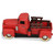 12.75" Brown and Red 1950 Truck Tabletop Decoration - IMAGE 5