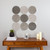 31" Modern Monochromatic Metal Plates Square Centerpiece Wall Design - IMAGE 2