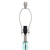 Rippled Glass Table Lamp with Shade - 23.25" - White and Blue - IMAGE 4