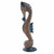 20" Blue and Brown Wooden Seahorse Statue - IMAGE 1