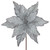 25" Glittered Silver Poinsettia Christmas Stem Spray - IMAGE 3
