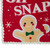 6.25" Gingerbread Man "OH SNAP" Square Christmas Ornament - IMAGE 4