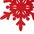 6-Point Hanging Wooden Snowflake Christmas Ornament - 7.75" - Red - IMAGE 4
