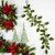 Glittered Holly with Berry Christmas Garland - 3.5' x 9" - Unlit - IMAGE 3
