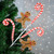 28" Gingerbread and Candy Cane Swirls Christmas Spray - IMAGE 2