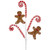 28" Gingerbread and Candy Cane Swirls Christmas Spray - IMAGE 3