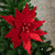 24" Glittered Red Poinsettia Christmas Stem Spray - IMAGE 2