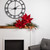 24" Glittered Red Poinsettia Christmas Stem Spray - IMAGE 3