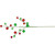 Shiny Ball Ornament Christmas Spray - 30" - Green and Red - IMAGE 1