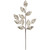 25.5" Glittered Champagne Gold Leaves Christmas Spray - IMAGE 1