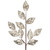 25.5" Glittered Champagne Gold Leaves Christmas Spray - IMAGE 3