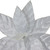 Glittered Poinsettia Christmas Floral Pick Clip-On Ornament - 10" - Snow White - IMAGE 5