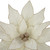 24" Cream Poinsettia Christmas Stem Spray - IMAGE 4