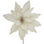 24" Cream Poinsettia Christmas Stem Spray - IMAGE 5