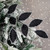 26" Black and Silver Sequin Leaves Christmas Spray - IMAGE 3