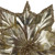 24" Metallic Champagne Gold Glittered Poinsettia Christmas Stem Spray - IMAGE 4