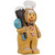 LED Lighted Glittered Gingerbread Snowman Chef Christmas Figure - 17.5" - IMAGE 5