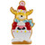 Gingerbread Reindeer with Cupcake Christmas Figurine - 7" - IMAGE 1