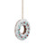 2.75" White Frosted Donut with Pine and Berry Christmas Ornament - IMAGE 4