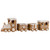 Frosted Snowflake Gingerbread Train Christmas Decoration - 5.5" - 4-Piece - IMAGE 3