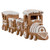 Frosted Snowflake Gingerbread Train Christmas Decoration - 5.5" - 4-Piece - IMAGE 5