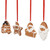 Set of 4 Santa Claus Gingerbread Christmas Ornaments 2.5" - IMAGE 3