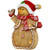 15" LED Lighted Gingerbread Snowman with Bird Christmas Figure - IMAGE 4