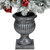 Pre-Lit Potted Snowy Bristle Pine Artificial Christmas Tree Clear Lights - 5' - IMAGE 3
