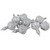 8ct Silver Shatterproof Finial Christmas Ornaments, 4.75" - IMAGE 1