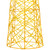 39.5" LED Lighted Twinkle Outdoor Christmas Cone Trees - Yellow - Set of 3