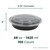 150-Count  48 oz. Black Microwavable Plastic Take Out Container with Clear Lid - IMAGE 1