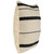 20" White and Black Handloom Woven Outdoor Square Throw Pillow - IMAGE 4
