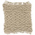 18" Natural Cotton Handmade Macrame Square Throw Pillow - IMAGE 1