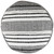 18" White and Black Striped Outdoor Woven Pouf Ottoman - IMAGE 3