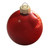 Mini Pearl Finish Glass Christmas Ball Ornaments - 1.5" (40mm) - Red - 40ct - IMAGE 1
