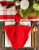 Set of 6 Tango Red Square Party Napkins 20” - IMAGE 6