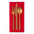 Set of 6 Tango Red Square Party Napkins 20”