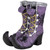 Witch's Boots with Skull and Spider Details Halloween Decoration - 15" - IMAGE 3