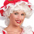 8" Mrs. Santa Claus Curly Christmas Wig Women Costume Accessory - One Size - IMAGE 3