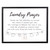 20" Black and White  Laundry Prayer Wall Art - IMAGE 1