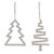 Set of 6 Jewel Tree Christmas Ornaments 5.75" - IMAGE 1