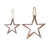 Wooden Star Christmas Ornaments - 20" - 4ct - IMAGE 3