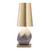 Faceted Marble base Table Lamp with Hammered Shade - 22" - Gray and Gold - IMAGE 1