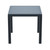 31.5" Gray Wickerlook Square Patio Dining Table - IMAGE 2