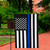 Law Enforcement Blue Line Embroidered Patriotic Outdoor Garden Flag 18" x 12.5" - IMAGE 1